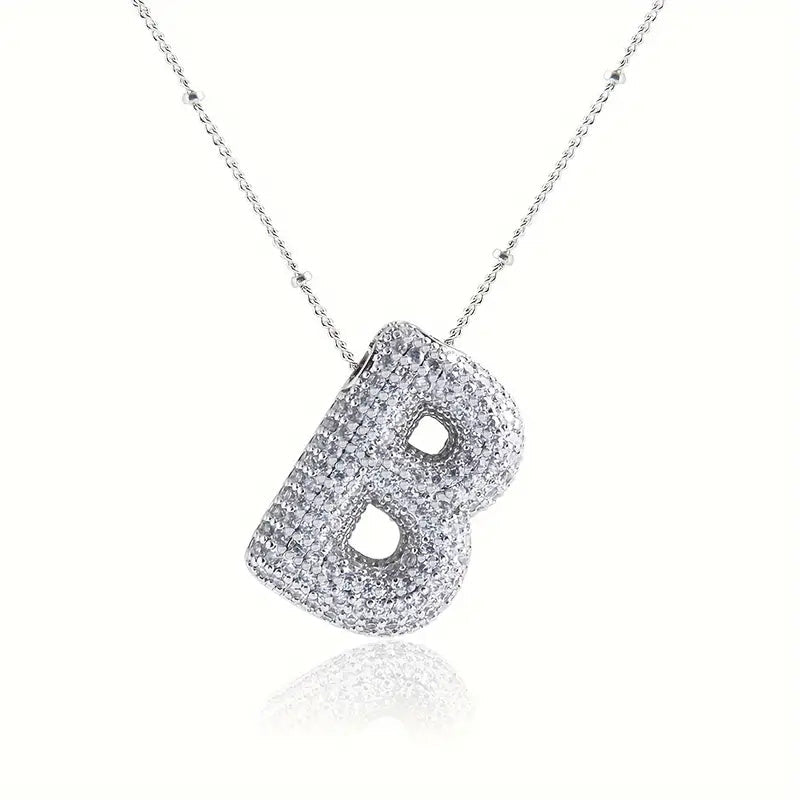 Skanto | Alphabet Diamond Pendant Necklace