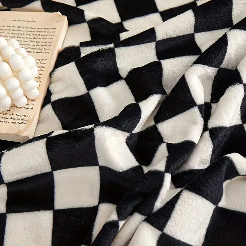 Classic plaid blanket – Soft and warm blanket for sofa and bedroom