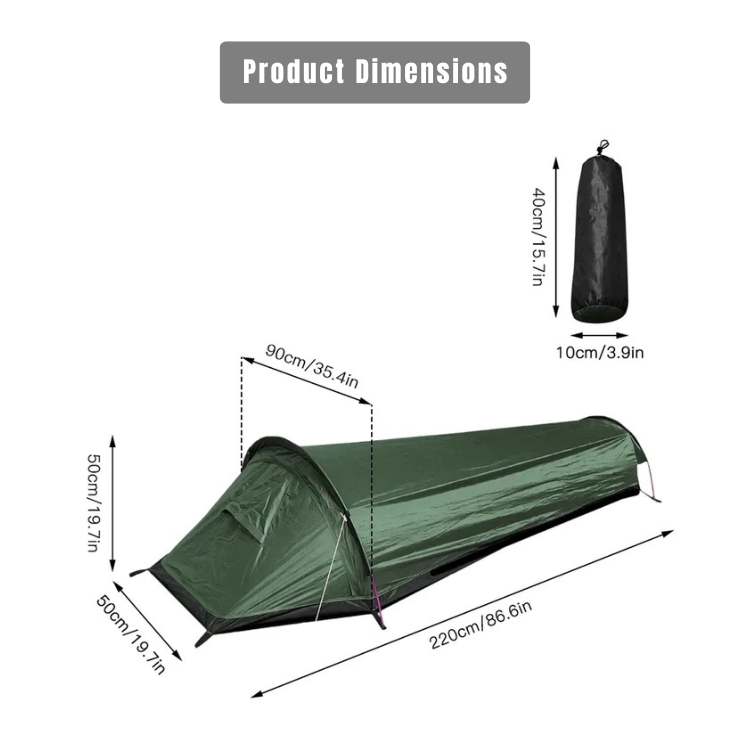 Skanto | Ultralight Single-Person Camping Tent | Waterproof, Windproof & Ideal for Hikers and Backpackers