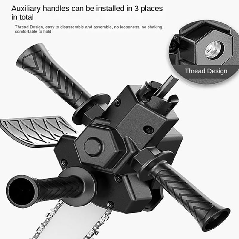 Skanto | 6-Inch Electric Drill Modified to Electric Chainsaw Drill Attachment