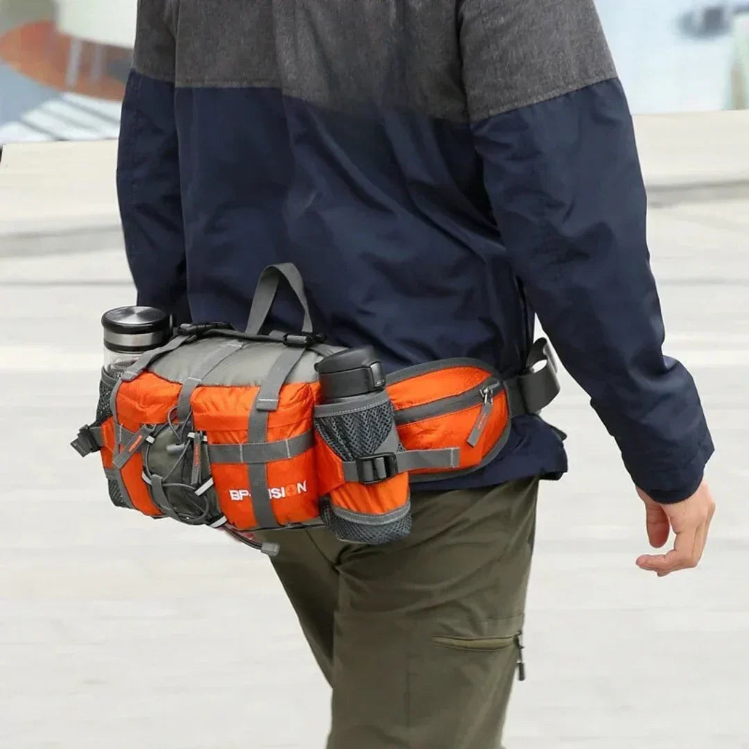 BowLift | Waterproof Hiking Waist Bag – 5L Bum Bag with Zippered Pockets for Walking & Outdoor Adventures
