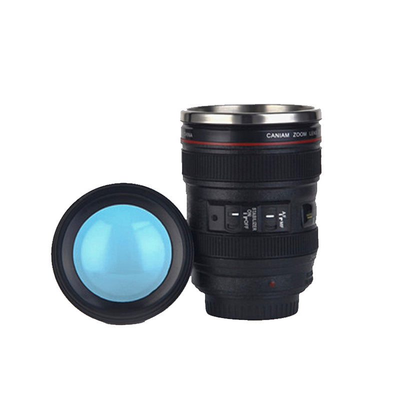 Camera Lens Inspired Insulated Mug Coffee Cup | Skanto