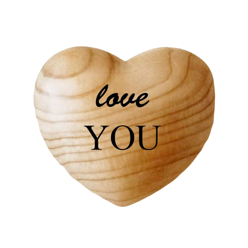 BowLift | Small Pocket Hug Wooden Heart Token