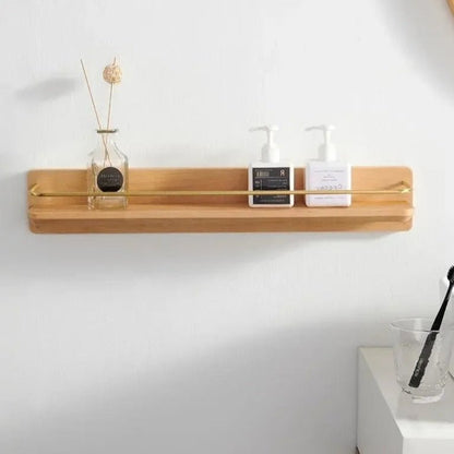 Skanto | BAMBOORA – Bamboo Wall-Mounted Coat Rack with Shelf for Smart Storage