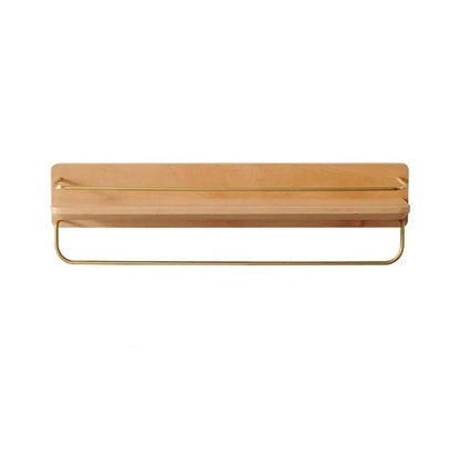 Skanto | BAMBOORA – Bamboo Wall-Mounted Coat Rack with Shelf for Smart Storage