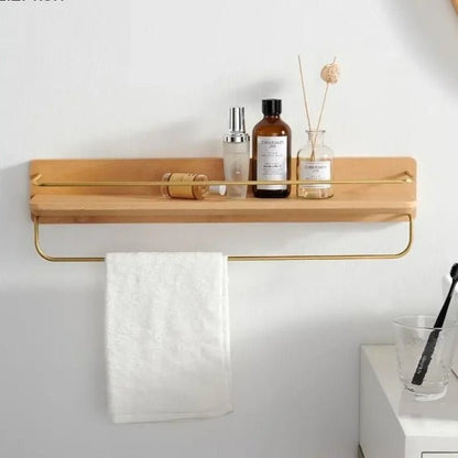 Skanto | BAMBOORA – Bamboo Wall-Mounted Coat Rack with Shelf for Smart Storage