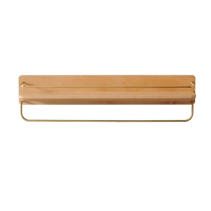 Skanto | BAMBOORA – Bamboo Wall-Mounted Coat Rack with Shelf for Smart Storage