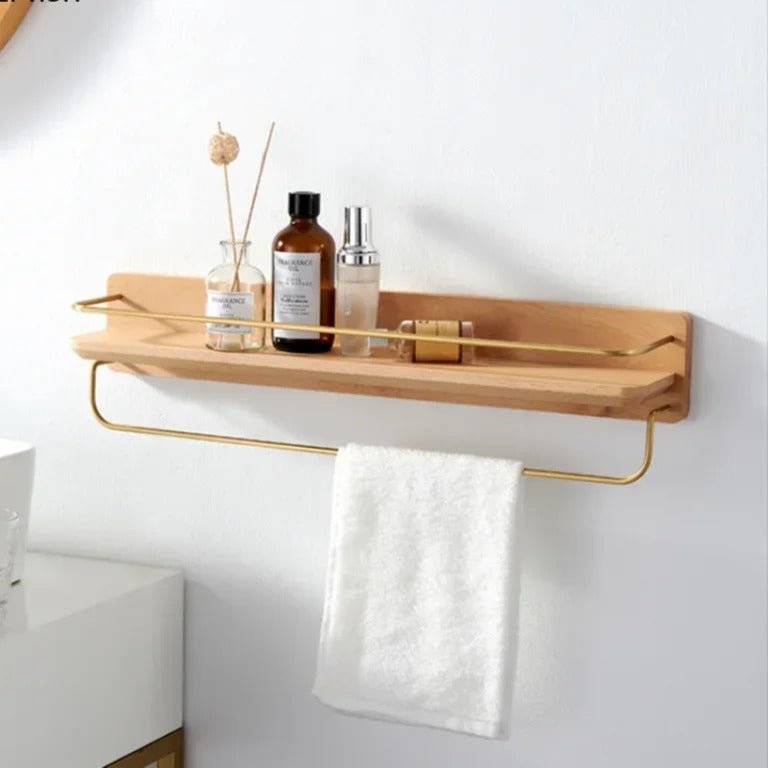 Skanto | BAMBOORA – Bamboo Wall-Mounted Coat Rack with Shelf for Smart Storage