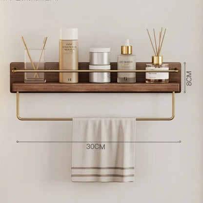 Skanto | BAMBOORA – Bamboo Wall-Mounted Coat Rack with Shelf for Smart Storage