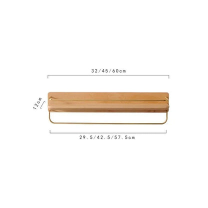 Skanto | BAMBOORA – Bamboo Wall-Mounted Coat Rack with Shelf for Smart Storage
