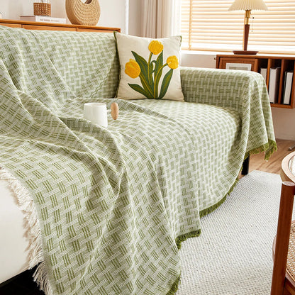 Large Sofa Cover with Reversible Pattern – Stylish Protection