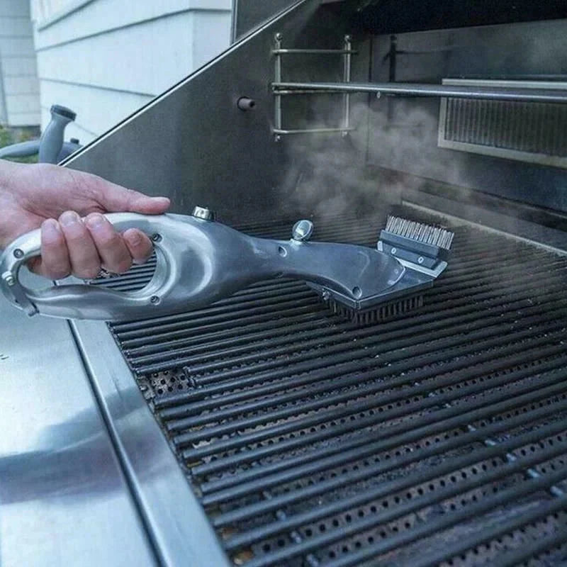Barbecue Grill Outdoor Steam Cleaning Brush BBQ Cleaner Charcoal Scraper | Bowlift