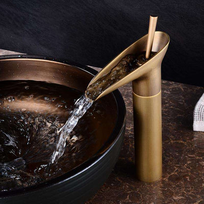 Skanto | Waterfall Antique Faucet Bath Sink Faucet Brass Basin Mixers