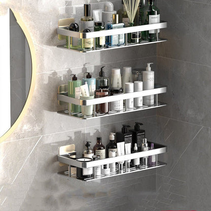 Bathroom shelves (without drilling)