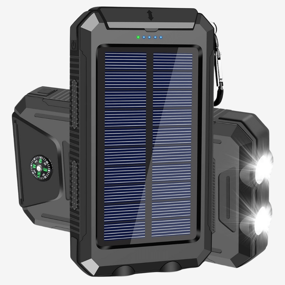 BowLift | Waterproof Shockproof Solar Battery 10,000 mAh | Solar Rechargeable