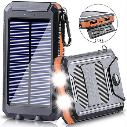 Skanto | Waterproof Shockproof Solar Battery 10 000 mAh | Solar Rechargeable