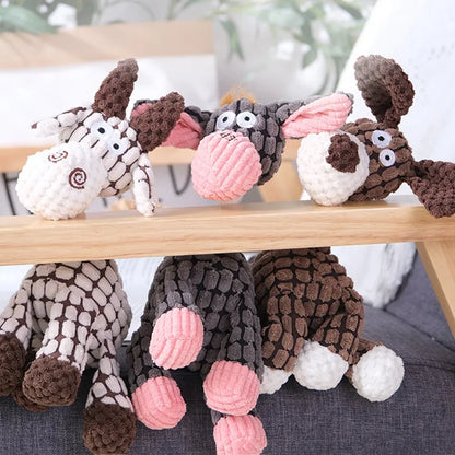 Squeaky plush toy for dogs
