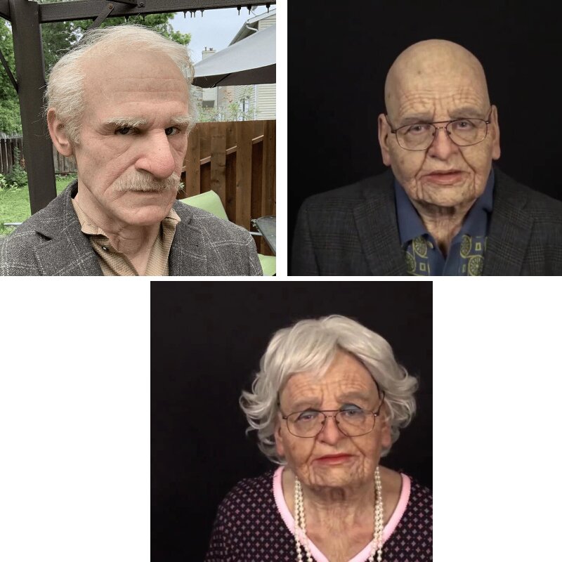 Creepy Old Man Mask – Realistic Latex Halloween Mask for Adults | Bowlift