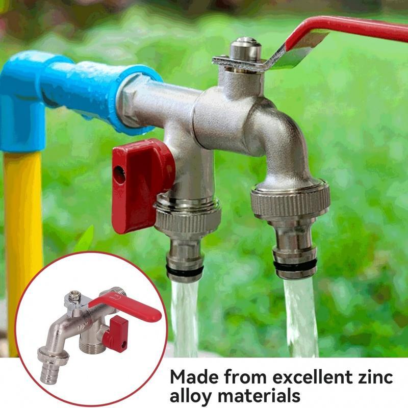 BowLift | Dual-Outlet Stainless Garden Faucet – Rustproof 2-Way Tap with Quick Connect & Independent Valves