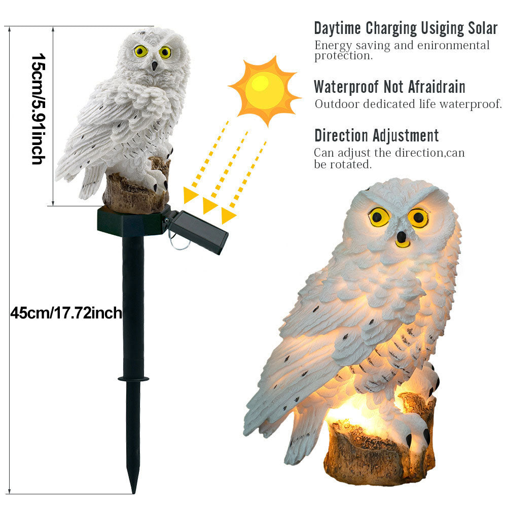 Environmentally friendly Solar Owl Garden Lights (2-pack)