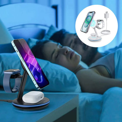 Skanto | Foldable Magnetic 3-in-1 Wireless Charger