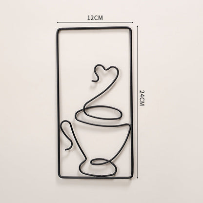 BowLift | Modern Abstract Cat Metal Wall Hanging for Stylish Home Decor