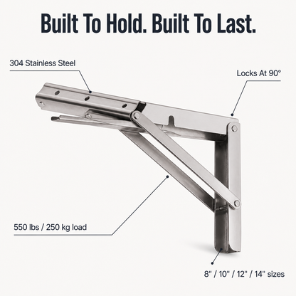 FlexiMount Folding Consoles made of Stainless Steel | Kalsten