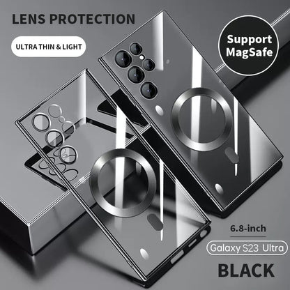 Transparent Luxury Coating Magnetic Case for Samsung
