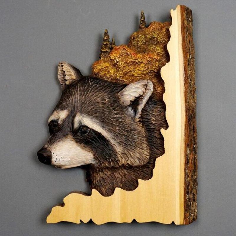 Frendorf | Animal Carving Craft Wall Decoration