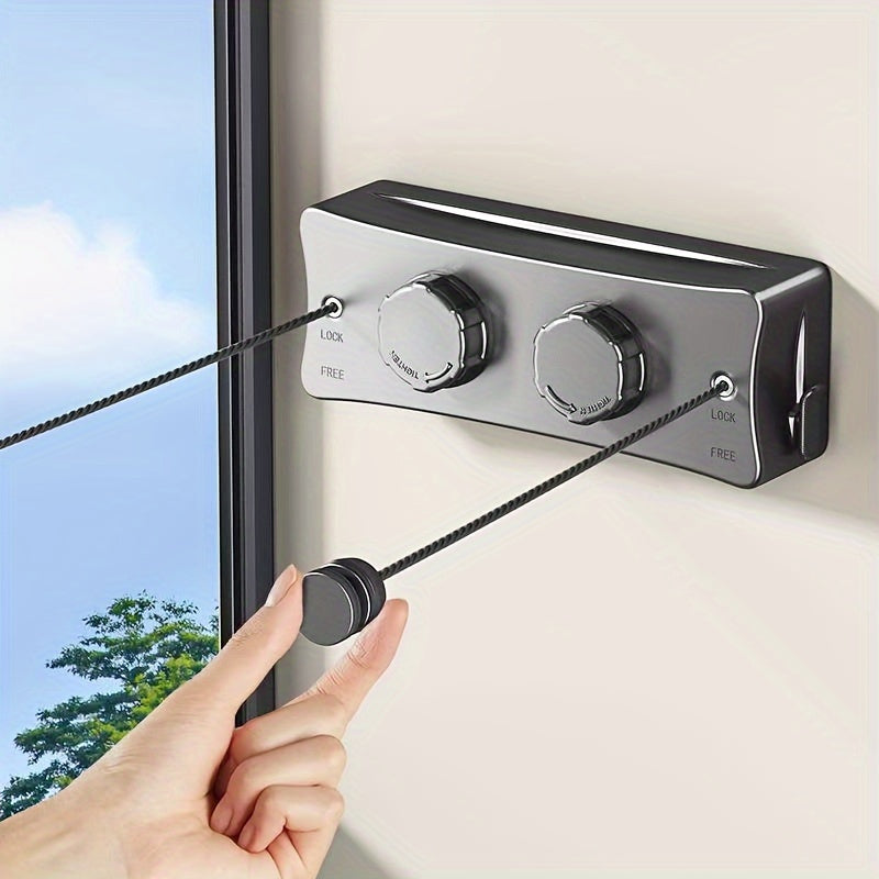 Retractable clothesline stainless steel 5.1 m double line | Bowlift