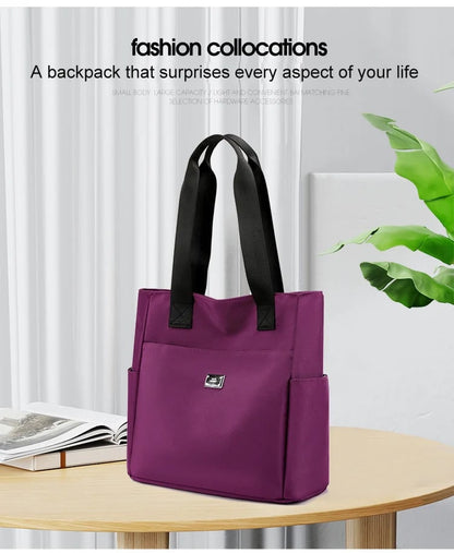 BowLift | Large Capacity Water Repellent Multi Pocket Nylon Shoulder Bag