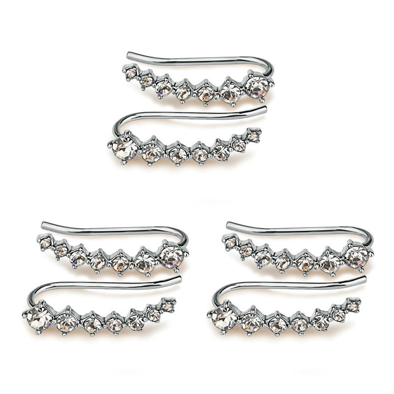 Skanto | Seven Star Diamond Stud Earrings