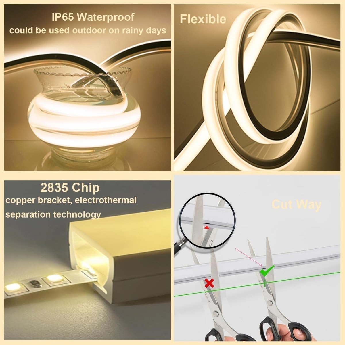 Skanto | FlexBeam - Flexible LED - Weatherproof - 5m/10m - Indoor and Outdoor