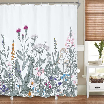 Rural Waterproof Decorative Shower Curtain | Karnz