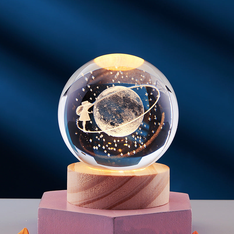 3D Crystal Ball Night Lamp