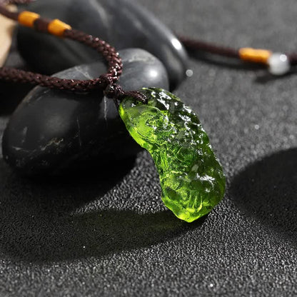 Skanto | Purification Green Moldavite Necklace - Alina