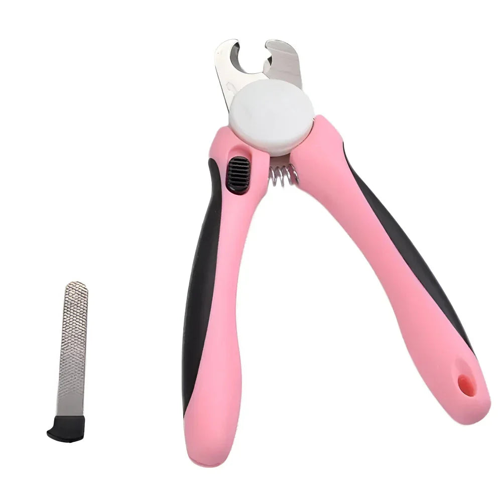 Skanto | Stainless Steel Pet Nail Clippers with Safety Guard and Free Nail File - Perfect for Medium and Large Dogs