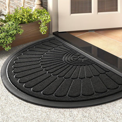 Semi-circular rubber doormat – Durable and non-slip for indoor and outdoor use | Bowlift