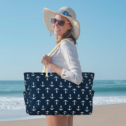Waterproof Large Tote with Zipper Storage for Work and Play | Skanto