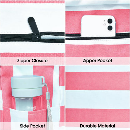 Waterproof Large Tote with Zipper Storage for Work and Play | Skanto