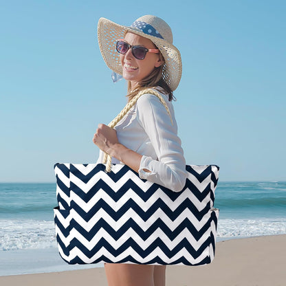 Waterproof Large Tote with Zipper Storage for Work and Play | Skanto