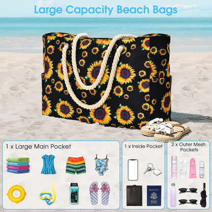 Waterproof Large Tote with Zipper Storage for Work and Play | Skanto