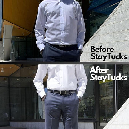 Men's Shirt Stays Elastic Suspenders for Secure Shirt Holder