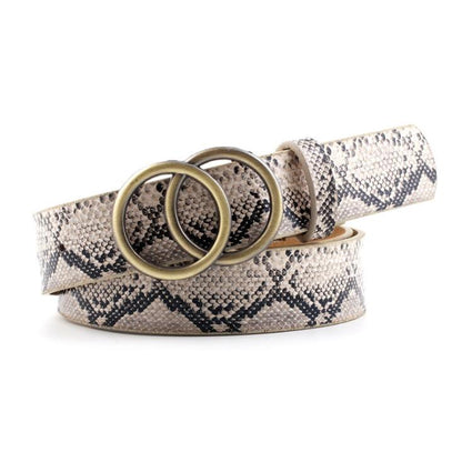 Beltona - Damen-Ledergürtel mit O-Ring-Schnalle - FashionWOLF