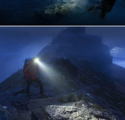 BowLift | Powerful Waterproof LED Headlamp with Zoom & Rechargeable Battery – Outdoor Adventure Light
