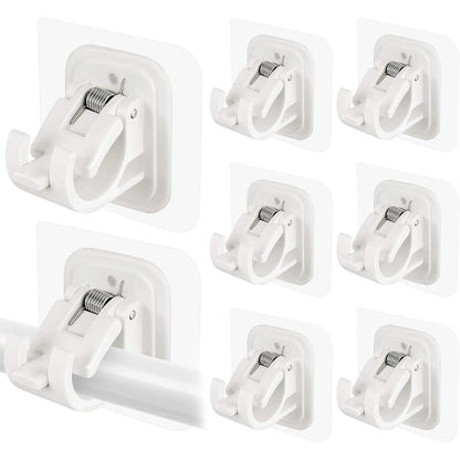 BowLift | Nail-Free Adjustable Curtain Rod Bracket Holders – Drill-Free & Wall-Safe