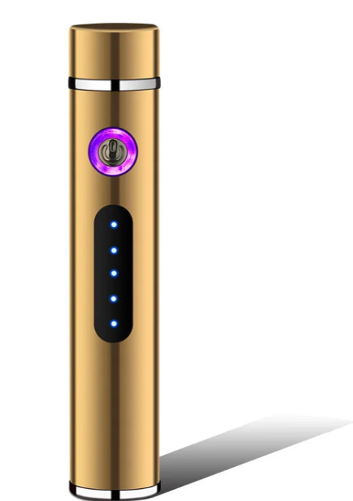 BowLift | Voltrino Cylinder USB lighter | Double arc technology | Rechargeable & windproof | Noble metal casing for men