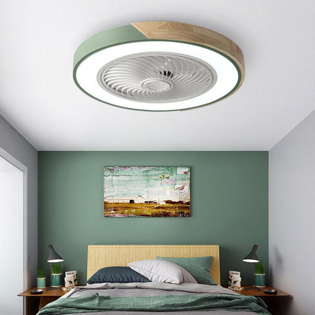 Skanto | Integrated LED Ceiling Lamp and Bladeless Fan with Remote Control