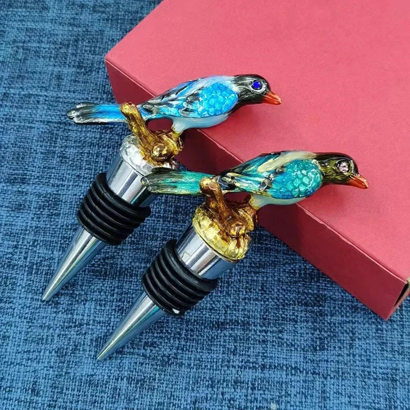 Bird Metal Wine Bottle Stopper Handmade Stopper Home Bar Accessories | Bowlift