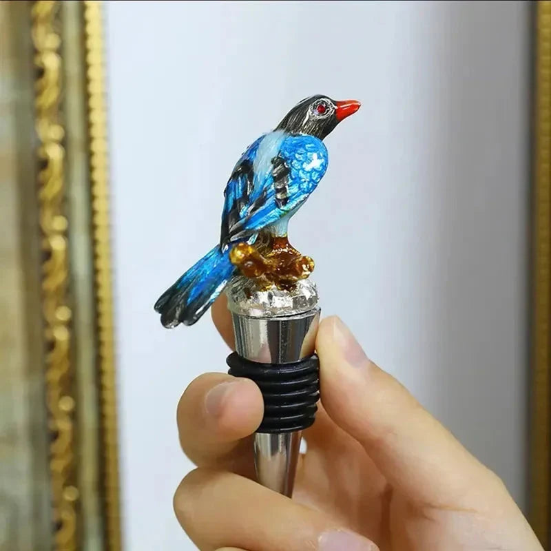 Bird Metal Wine Bottle Stopper Handmade Stopper Home Bar Accessories | Bowlift